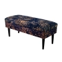 Kufer Tapicerowany Ornament vintage na granatowym / Model QM-9 Rozmiary od 50 cm do 200 cm