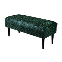 Kufer Tapicerowany Wachlarze Artdeco 03 / Model QM-9 Rozmiary od 50 cm do 200 cm