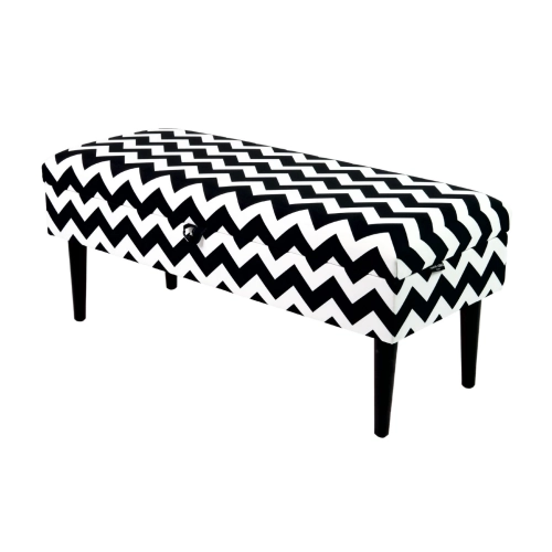 Kufer Tapicerowany Tkanina Zygzak Classic 01 / Model QM-9 Rozmiary od 50 cm do 200 cm