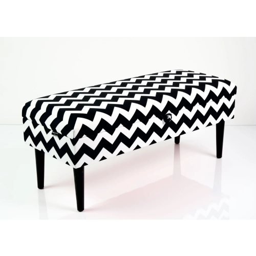 Kufer Tapicerowany Tkanina Zygzak Classic 01 / Model QM-9 Rozmiary od 50 cm do 200 cm