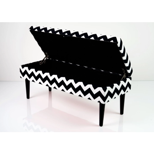 Kufer Tapicerowany Tkanina Zygzak Classic 01 / Model QM-9 Rozmiary od 50 cm do 200 cm