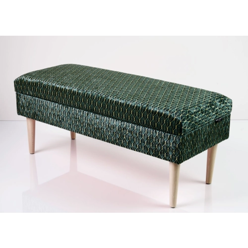 Kufer Tapicerowany Liście Ardeco 03 / Model QM-9 Rozmiary od 50 cm do 200 cm