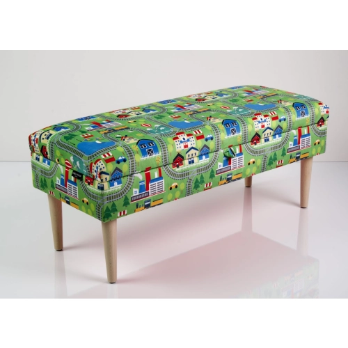 Kufer Tapicerowany Miasto 01 / Model QM-9 Rozmiary od 50 cm do 200 cm