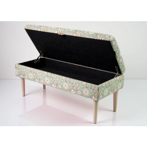 Kufer Tapicerowany Sarenki 01 / Model QM-9 Rozmiary od 50 cm do 200 cm