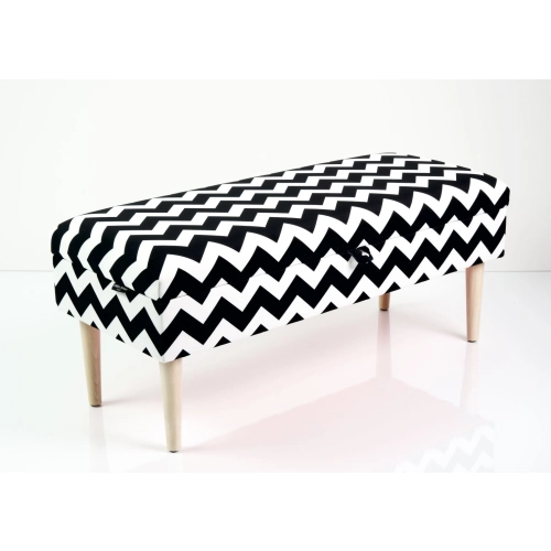 Kufer Tapicerowany Tkanina Zygzak Classic 01 / Model QM-9 Rozmiary od 50 cm do 200 cm
