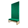 Ławka z Panelem Ściennym Pikowanym Siedzisko Pikowane Butelkowa Zieleń LPPK-25 Rozmiary od 50 cm do 100 cm