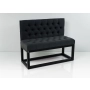 Ławka Metalowa z Oparciem Grafitowym Pikowanym LMO-9