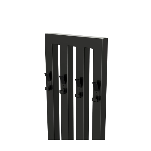 Ławka Do Przedpokoju Z Wieszakiem Metalowa Siedzisko Tapicerowane Stal LMW-2