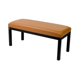 Ławka Pufa Tapicerowana Siedzisko Gładkie Ekoskóra Brązowa LGM-100 Rozmiary od 50 cm do 200 cm