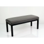 Ławka Pufa Tapicerowana Siedzisko Gładkie Ekoskóra Grafitowa LGM-100 Rozmiary od 50 cm do 200 cm
