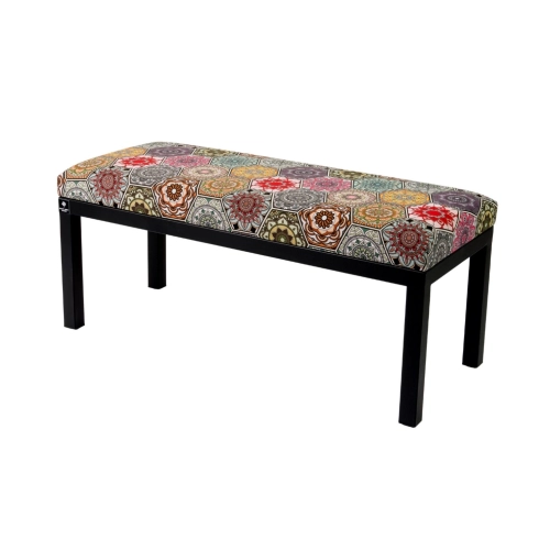 Ławka Pufa Tapicerowana Siedzisko Gładkie Hexagony Mandala LGM-100 Rozmiary od 50 cm do 200 cm