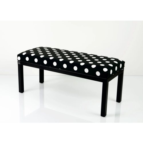 Ławka Pufa Tapicerowana Siedzisko Gładkie Koła Polka Dot LGM-100 Rozmiary od 50 cm do 200 cm