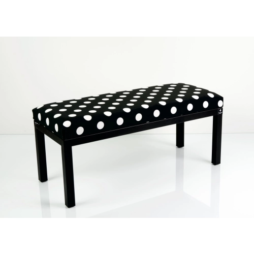Ławka Pufa Tapicerowana Siedzisko Gładkie Koła Polka Dot LGM-100 Rozmiary od 50 cm do 200 cm