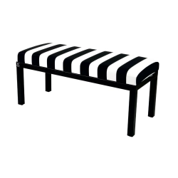 Ławka Pufa Tapicerowana Siedzisko Gładkie Pasy Classic 01 LGM-100 Rozmiary od 50 cm do 200 cm