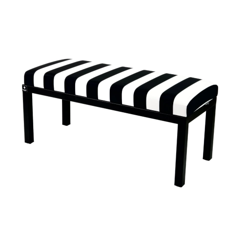Ławka Pufa Tapicerowana Siedzisko Gładkie Pasy Classic 01 LGM-100 Rozmiary od 50 cm do 200 cm
