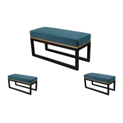 Ławka Metalowa Tapicerowana Hamilton 2811 LGM-108 Rozmiary od 50 cm do 200 cm