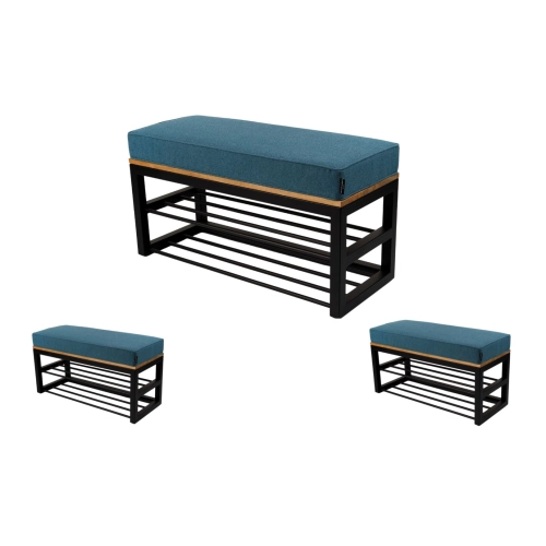 Ławka Metalowa Tapicerowana Hamilton 2811 LGM-110 Rozmiary od 50 cm do 200 cm