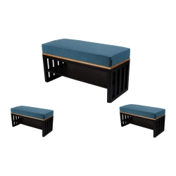 Ławka Metalowa Tapicerowana Hamilton 2811 LGM-111 Rozmiary od 50 cm do 200 cm