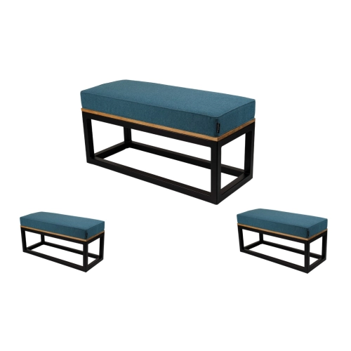 Ławka Metalowa Tapicerowana Hamilton 2811 LGM-112 Rozmiary od 50 cm do 200 cm