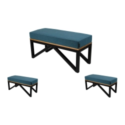 Ławka Metalowa Tapicerowana Hamilton 2811 LGM-113 Rozmiary od 50 cm do 200 cm