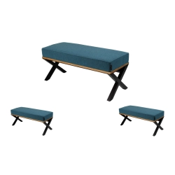 Ławka Metalowa Tapicerowana Hamilton 2811 LGM-115 Rozmiary od 50 cm do 160 cm