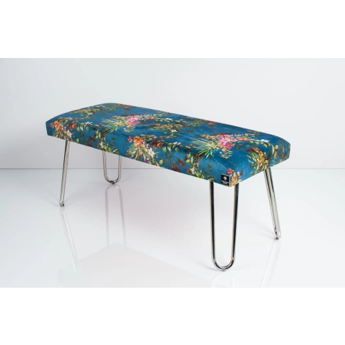 Ławka Pufa Tapicerowana Paradis 05 LGM-12 Nóżki Chromowe Rozmiary od 50 cm do 120 cm