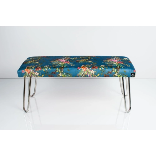Ławka Pufa Tapicerowana Paradis 05 LGM-12 Nóżki Chromowe Rozmiary od 50 cm do 120 cm