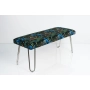 Ławka Pufa Tapicerowana Pawie LGM-12 Nóżki Chromowe Rozmiary od 50 cm do 120 cm