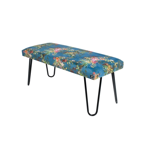 Ławka Pufa Tapicerowana Paradis 05 LGM-12 Nóżki Czarne Rozmiary od 50 cm do 120 cm