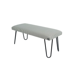 Ławka Pufa Tapicerowana Pepitka LGM-12 Nóżki Czarne Rozmiary od 50 cm do 120 cm