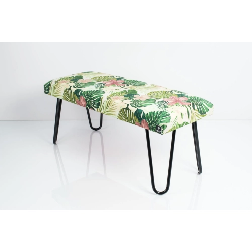 Ławka Pufa Tapicerowana Tropic 01 LGM-12 Nóżki Czarne Rozmiary od 50 cm do 120 cm