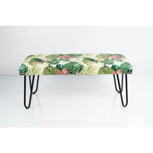Ławka Pufa Tapicerowana Tropic 01 LGM-12 Nóżki Czarne Rozmiary od 50 cm do 120 cm