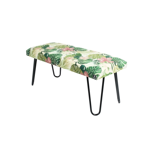 Ławka Pufa Tapicerowana Tropic 01 LGM-12 Nóżki Czarne Rozmiary od 50 cm do 120 cm