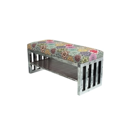 Ławka Metalowa Loft Siedzisko Hexagony Mandala LGM-24 Rozmiary od 50 cm do 200 cm