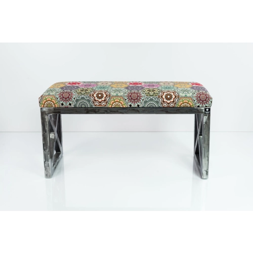 Ławka Metalowa Loft Siedzisko Hexagony Mandala LGM-14 Rozmiary od 50 cm do 200 cm