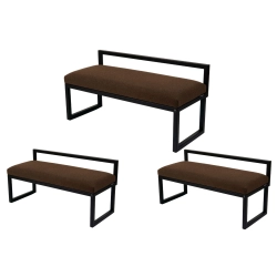 Ławka Metalowa Tapicerowana Hamilton 2812 LGM-151 Rozmiary od 50 cm do 200 cm