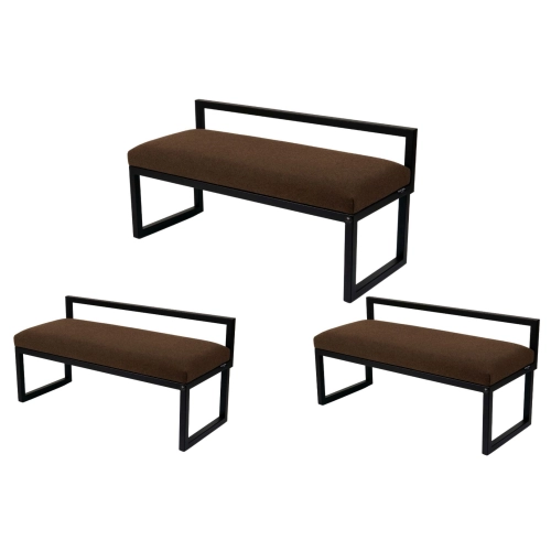 Ławka Metalowa Tapicerowana Hamilton 2812 LGM-151 Rozmiary od 50 cm do 200 cm