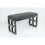 Ławka Metalowa Loft Siedzisko Ekoskóra Grafit LGM-17 Rozmiary od 50 cm do 200 cm