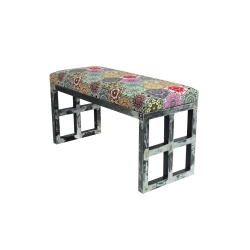 Ławka Metalowa Loft Siedzisko Hexagony Mandala LGM-17 Rozmiary od 50 cm do 200 cm