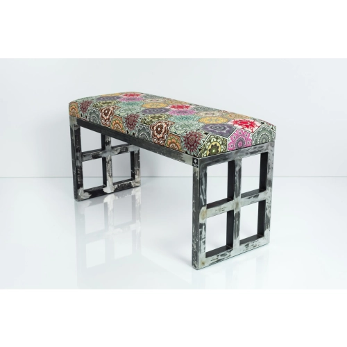 Ławka Metalowa Loft Siedzisko Hexagony Mandala LGM-17 Rozmiary od 50 cm do 200 cm