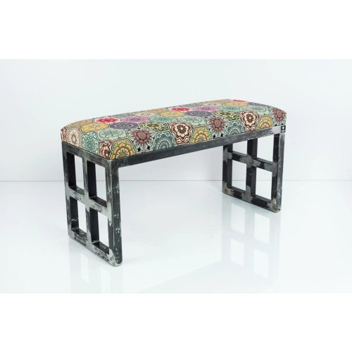 Ławka Metalowa Loft Siedzisko Hexagony Mandala LGM-17 Rozmiary od 50 cm do 200 cm