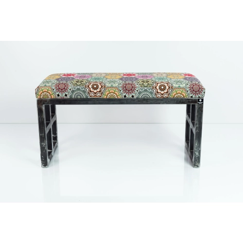 Ławka Metalowa Loft Siedzisko Hexagony Mandala LGM-17 Rozmiary od 50 cm do 200 cm