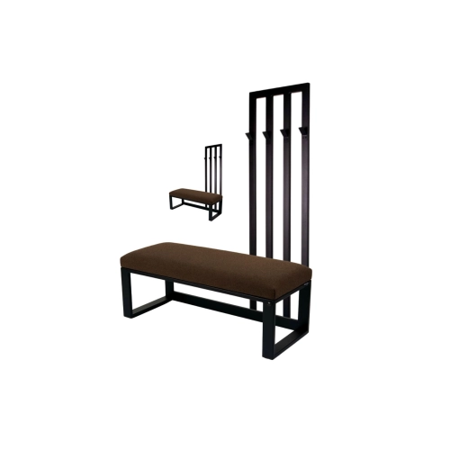 Ławka Metalowa Tapicerowana Hamilton 2812 z Wieszakiem LGM-174 Rozmiary od 50 cm do 200 cm