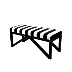 Ławka Pufa Tapicerowana Siedzisko Gładkie Pasy Classic 01 Soft LGM-20 Rozmiary od 50 cm do 200 cm