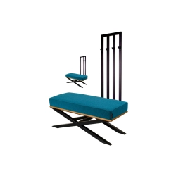 Ławka Industrialna z Wieszakiem