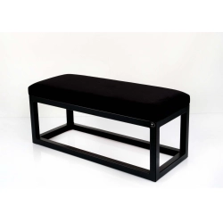 Ławka Pufa Tapicerowana Siedzisko Gładkie Czarny LGM-22 Rozmiary od 50 cm do 200 cm