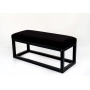 Ławka Pufa Tapicerowana Siedzisko Gładkie Czarny LGM-22 Rozmiary od 50 cm do 200 cm