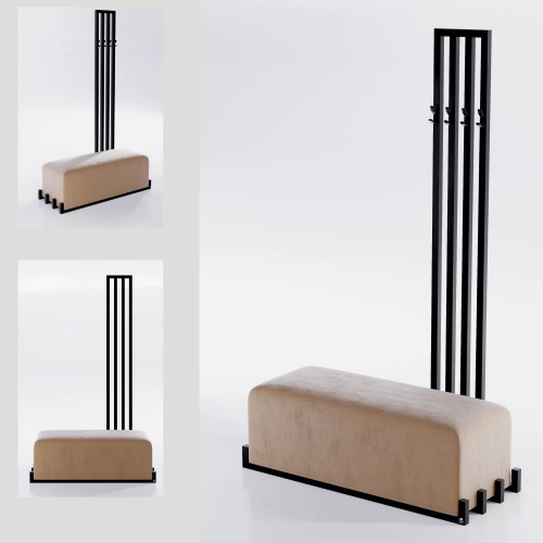 Ławka do przedpokoju z wieszakiem