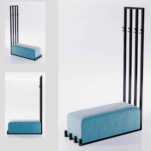 Ławka do przedpokoju z wieszakiem