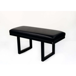 Ławka Pufa Tapicerowana Siedzisko Gładkie Czarny Ekoskóra LGM-23 Rozmiary od 50 cm do 200 cm